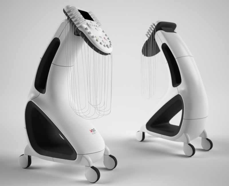 Industrial designed prototype medical diagnostics and treatment device.